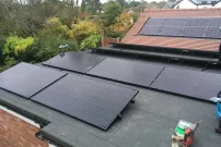 Flat roof install, Limpet roof hooks provide a fuss free method of mounting solar panels to flat roofs.
