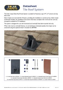 SL D TRS Datasheet Tile Roof System Issue 1