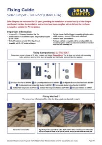SL FG TRS Fixing Guide Tile Roof System Issue 4