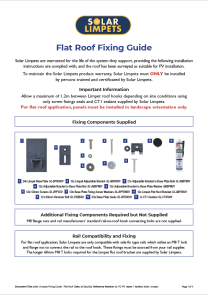 Solar Limpets Flat roof fixing guide icon