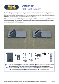 Solar Limpets Flat Roof Datasheet Icon