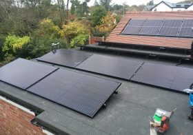 Flat roof install, Limpet roof hooks provide a fuss free method of mounting solar panels to flat roofs.